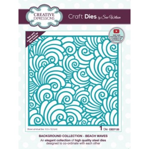 beach waves - background collection  - beach Die Collection CED7135